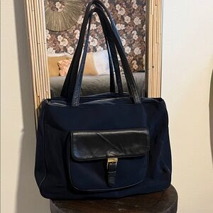 Ralph Lauren Vintage Navy Blue Shoulder Bag